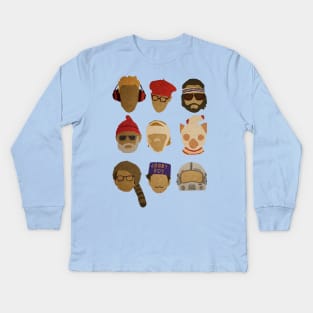 Wes Anderson Hats Kids Long Sleeve T-Shirt